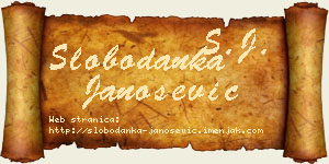 Slobodanka Janošević vizit kartica